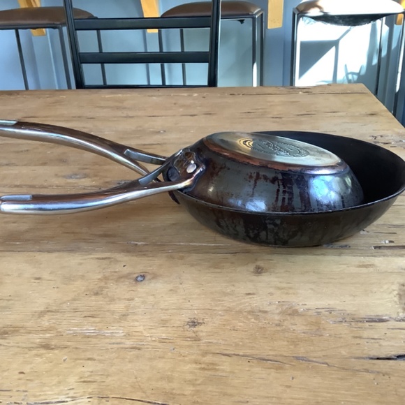 2pc Anolon Nouvelle Copper Enhanced  Induction Pans skillets 10 and 8.5 inch - Picture 11 of 14